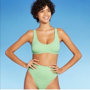 NWOT! Xhilaration High Waisted Textured Bikini